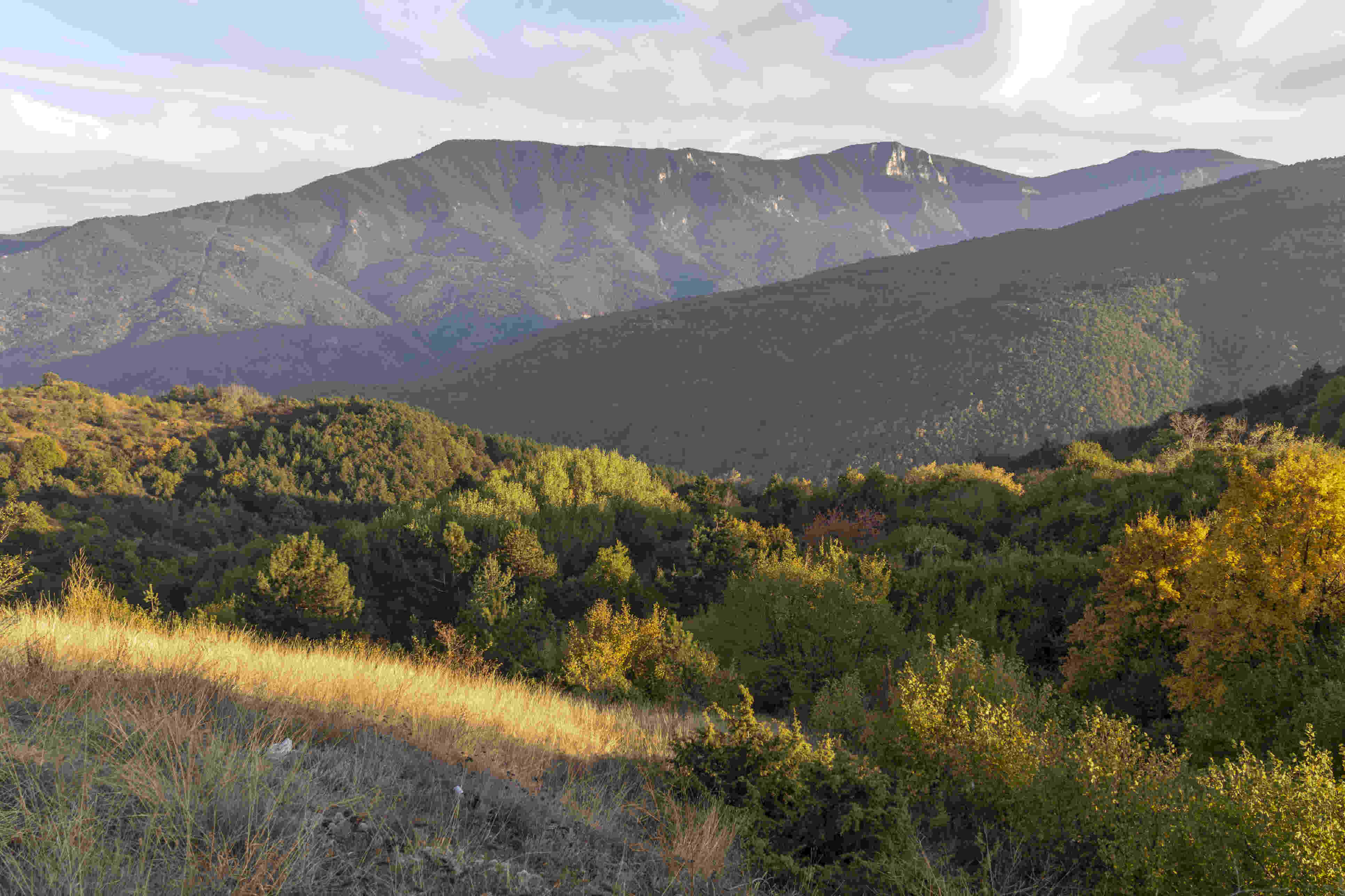 natural scenic beauty with mountains and greenary