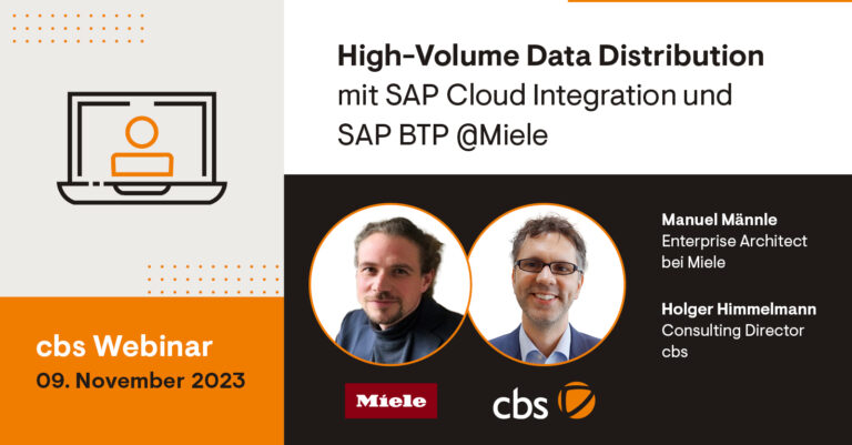 High-Volume Data Distribution mit SAP Cloud Integration und SAP BTP @ Miele