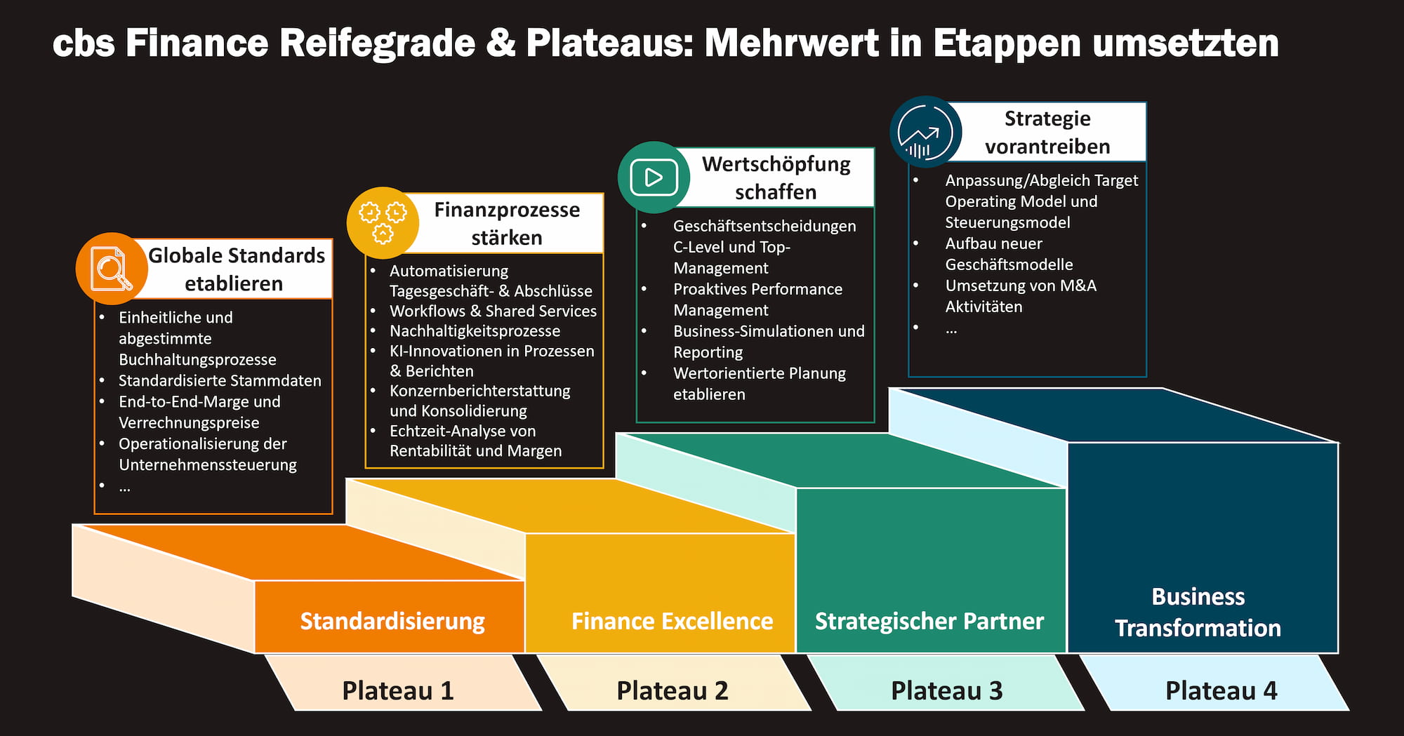 cbs Finance Maturity Model & Plateaus: Implementing Added Value in Stages